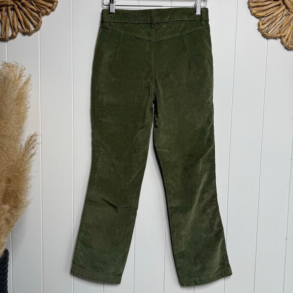 Free People corduroy pants velvet pants flare high rise cropped cotton 4 - Picture 4 of 7